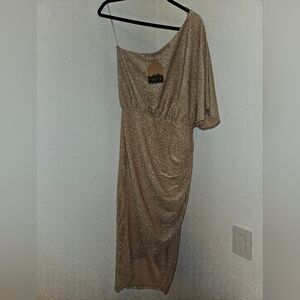 NEW NWT | Mainstrip | Gold Shimmery Cocktail Dress | Large
